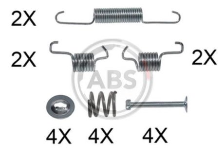 Ремкомплект гальмівних колодок A.B.S. 0011Q