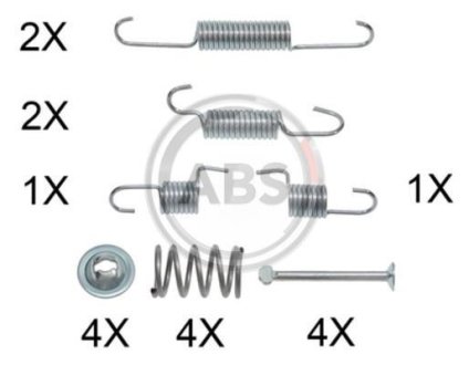 Ремкомплект гальмівних колодок A.B.S. 0025Q