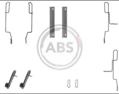 Ремкомплект гальмiвних колодок A.B.S. 1188Q