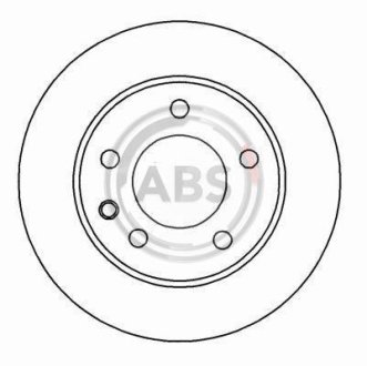 Гальмівний диск пер. Vectra/Omega/Omega/Carlton 86-05 A.B.S. 15819