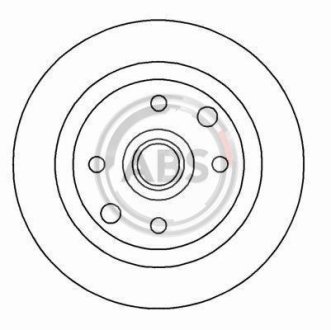 Гальмівний диск задн. Cavalier/Astra/KadeVectra 87-95 A.B.S. 15893