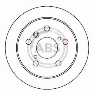 Диск тормозной (передний) VW Caddy I 82-92 (239x12) A.B.S. 16229