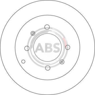 Тормозной диск задний. Sonata/Optima/Matrix/Elantra/Sonata/Magentis/Optima 98- A.B.S. 17207