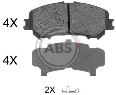 Тормозные колодки дисковые A.B.S. 35045