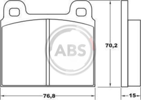 Гальмівні колодки дискові A.B.S. 36025