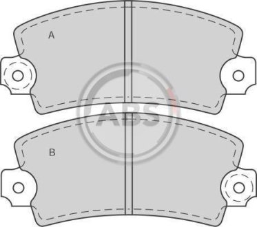 Тормозные колодки дисковые A.B.S. 360422
