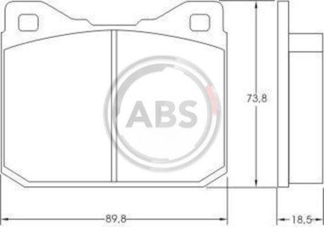 Тормозные колодки пер. LT 28 -96 A.B.S. 36104