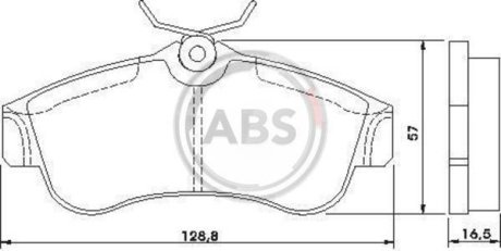 Тормозные колодки пер. Almera/Primera (96-06) A.B.S. 36740