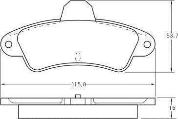 Тормозные колодки дисковые A.B.S. 36844