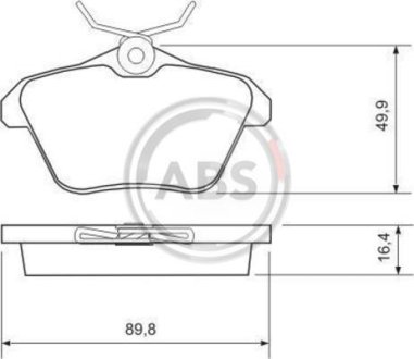 Гальмівні колодки дискові A.B.S. 36935