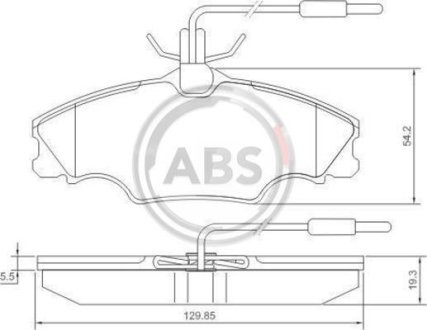 Гальмівні колодки дискові A.B.S. 36976