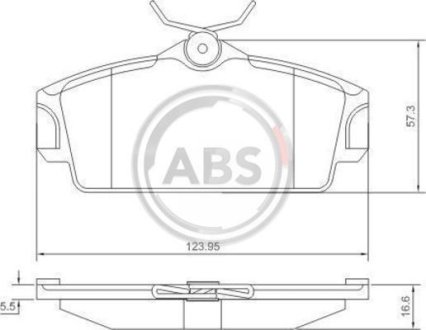 Тормозные колодки пер. Nissan Almera 00-/Primera 91-02 (TRW) A.B.S. 37046