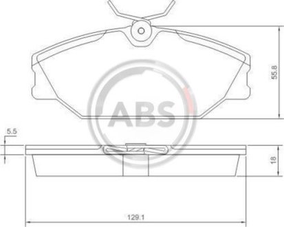 Тормозные колодки пер. Clio/Megane/Laguna 93- (TRW) A.B.S. 37138