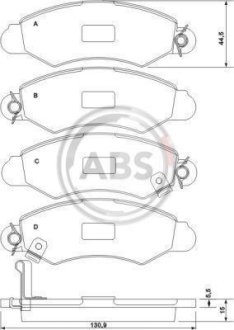 Гальмівні колодки дискові A.B.S. 37140