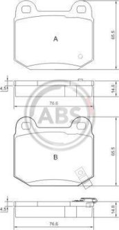 Тормозные колодки зад. Nissan 350 Z (Z33) 05-/Infiniti G35 (V35) A.B.S. 37452