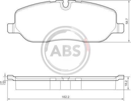 Гальмівні колодки дискові A.B.S. 37501