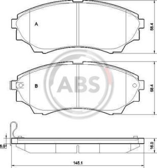 Гальмiвнi колодки дисковi A.B.S. 37540