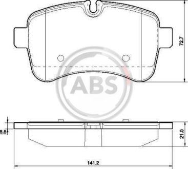 Тормозные колодки дисковые A.B.S. 37630