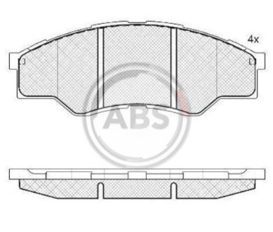 Гальмівні колодки дискові A.B.S. 37684