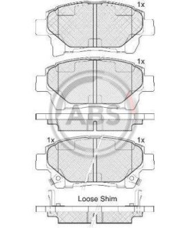 Гальмівні колодки дискові A.B.S. 37738