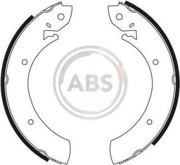 Тормозные колодки барабанные A.B.S. 8125