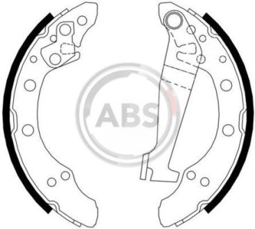 Тормозные колодки барабанные A.B.S. 8778