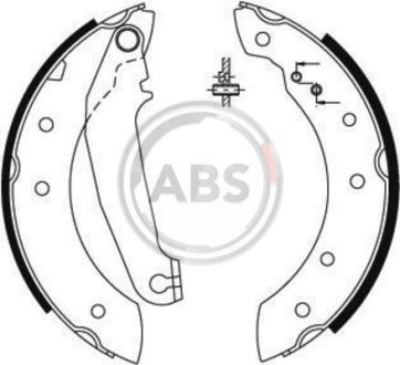 Тормозные колодки барабанные A.B.S. 8854