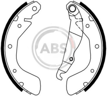 Тормозные колодки зад. Astra/Combo/Corsa/Lanos (82-12) A.B.S. 8885