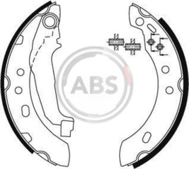 Тормозные колодки барабанные A.B.S. 8890