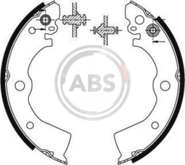 Тормозные колодки зад. Almera/100NX/Sunny 90-00 A.B.S. 8913