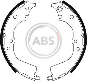 Тормозные колодки барабанные A.B.S. 8944