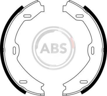 Гальмiвнi колодки барабаннi A.B.S. 9140