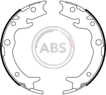 Тормозные колодки барабанные A.B.S. 9180