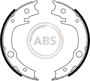 Тормозные колодки барабанные A.B.S. 9182