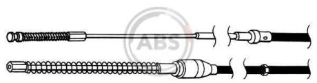 Трос ручника (задний) VW Polo/Seat Ibiza 97- (L=1510mm) A.B.S. K12886