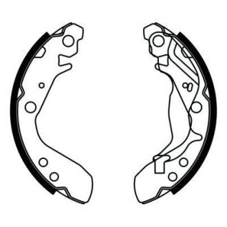 Гальмівні колодки, барабанні ABE C04017ABE
