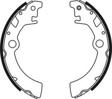 Гальмівні колодки, барабанні ABE C08003ABE