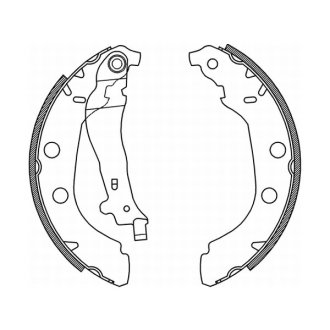 Гальмівні колодки, барабанні ABE C0P027ABE
