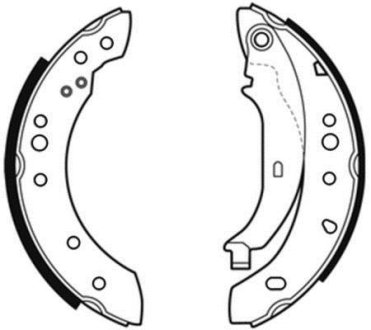 Гальмівні колодки, барабанні ABE C0R032ABE