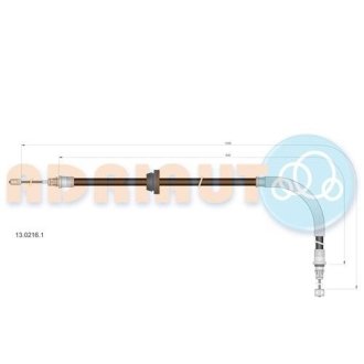 Трос ручного тормоза ADRIAUTO 13.0216.1