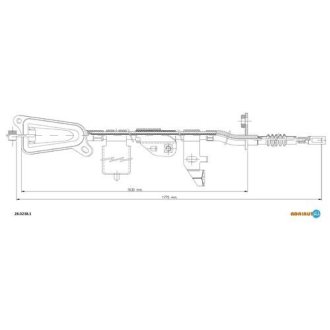 Трос ручного гальма ADRIAUTO 28.0238.1