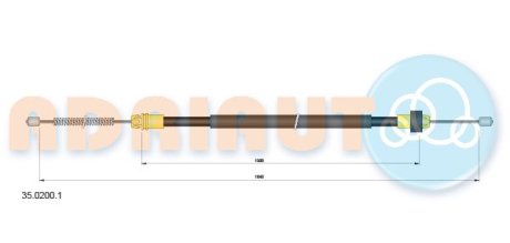 Трос ручного гальма ADRIAUTO 35.0200.1