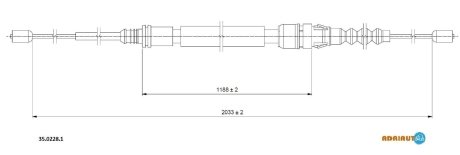 Трос зупиночних гальм ADRIAUTO 3502281
