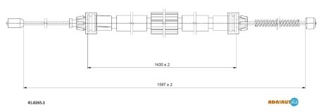 Трос зупиночних гальм ADRIAUTO 4102651