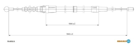 Трос зупиночних гальм ADRIAUTO 5502121