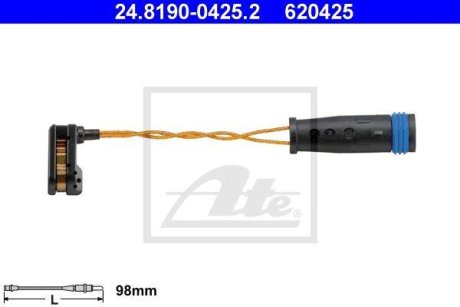 Датчик зносу колодок гальмівних ATE 24.8190-0425.2