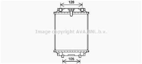 Радіатор охолодження двигуна Audi A1, A3 (12-20)/Seat Leon (13-20)/VW Jetta, Golf (10-20) 2.0 TSI, TFSI AVA AVA COOLING AI2415