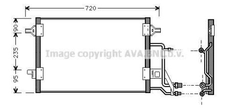 Радіатор кодиціонера AVA COOLING AI5140