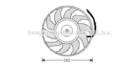 AUDI Вентилятор радіатора A6 94- AVA COOLING AI7502 (фото 1)