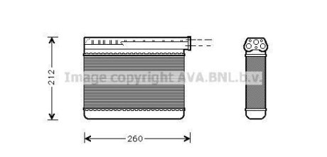 Теплообмінник, Система опалення салону AVA COOLING BW6166